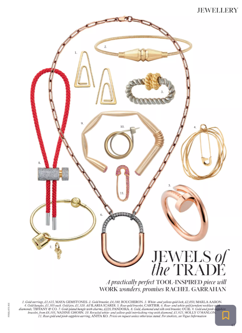 Jewels of the Trade: A practically perfect TOOL-INSPIRED piece will WORK wonders, promises