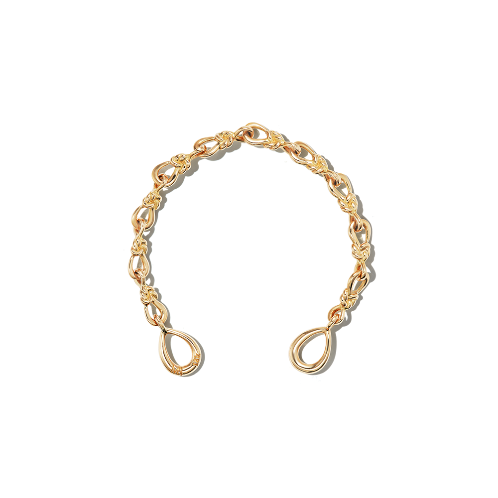 Gold chunky knot bracelet