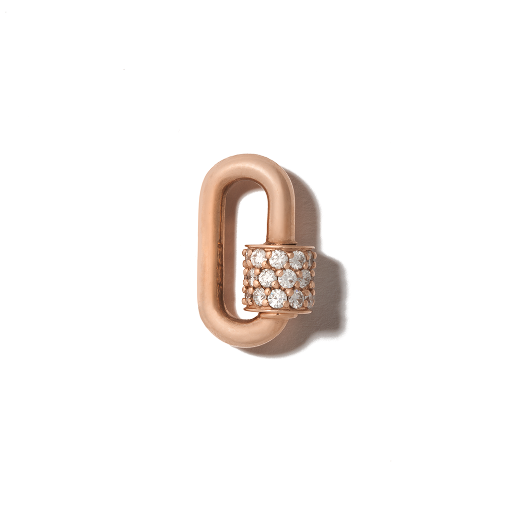 Rose gold stoned lock