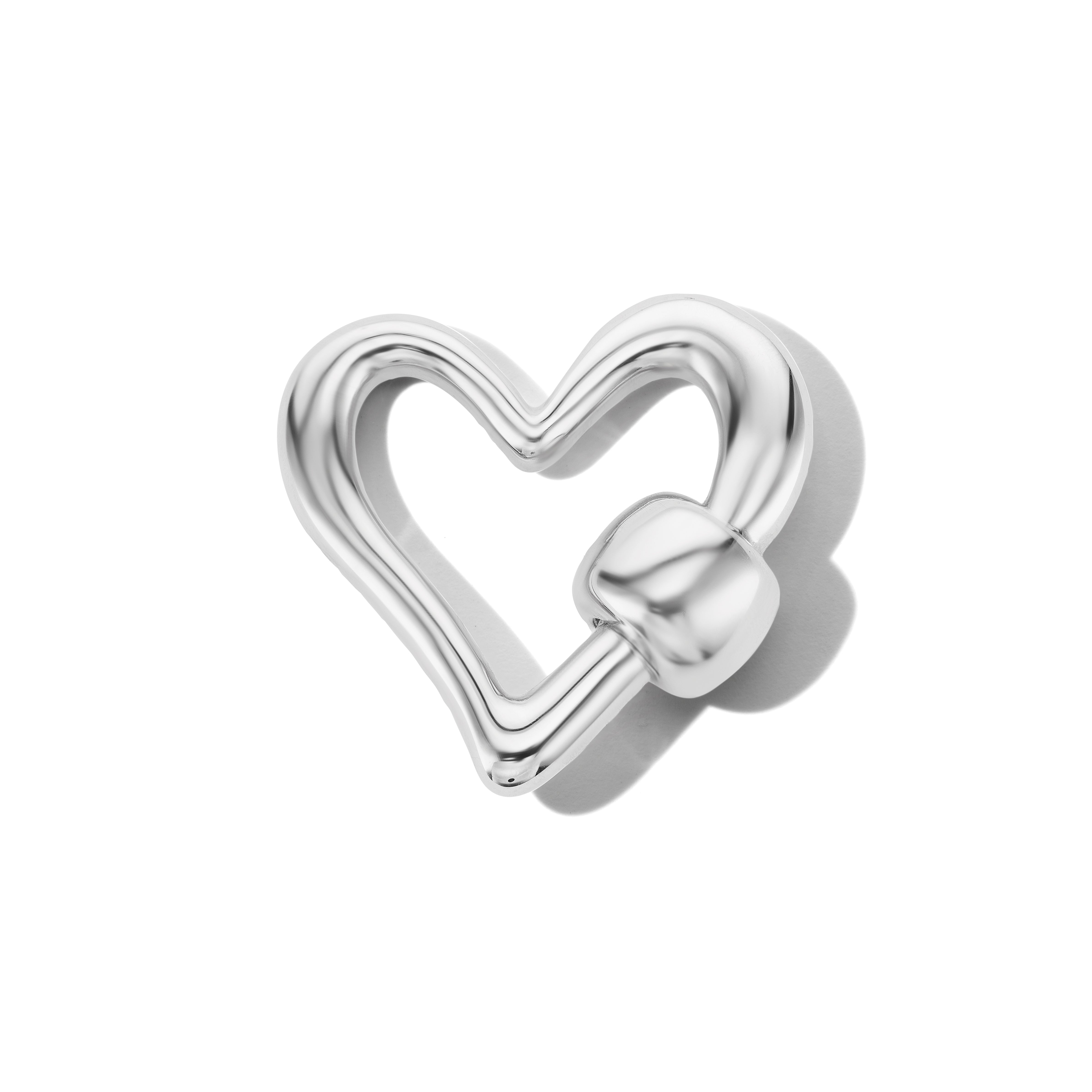 Freeform Heartlock in Sterling Silver | Marla Aaron