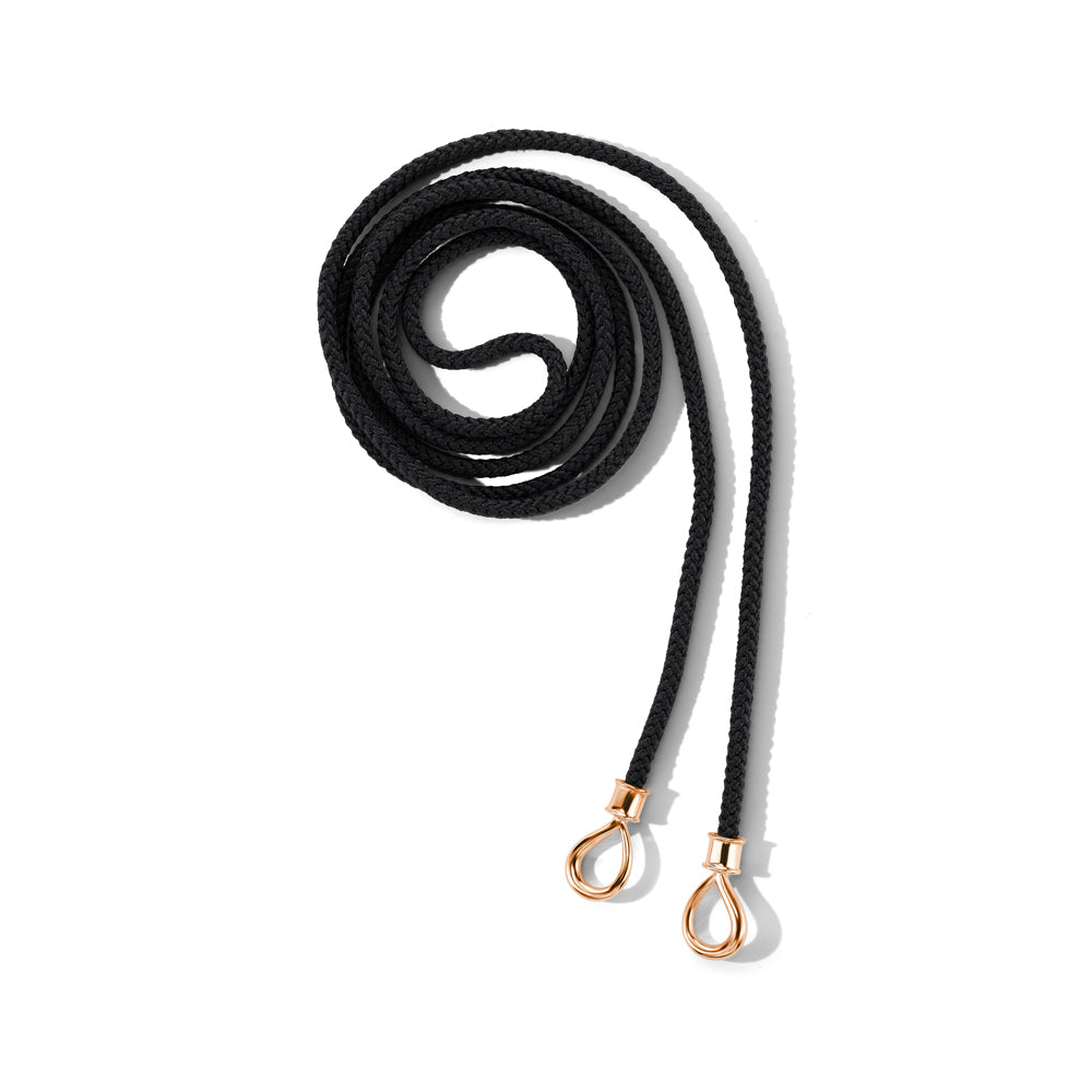 The String Project Necklace with Gold Loops