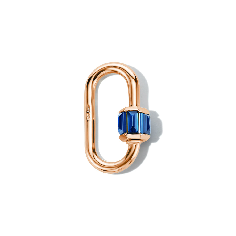 Total Medium Baguette Lock with Blue Sapphire