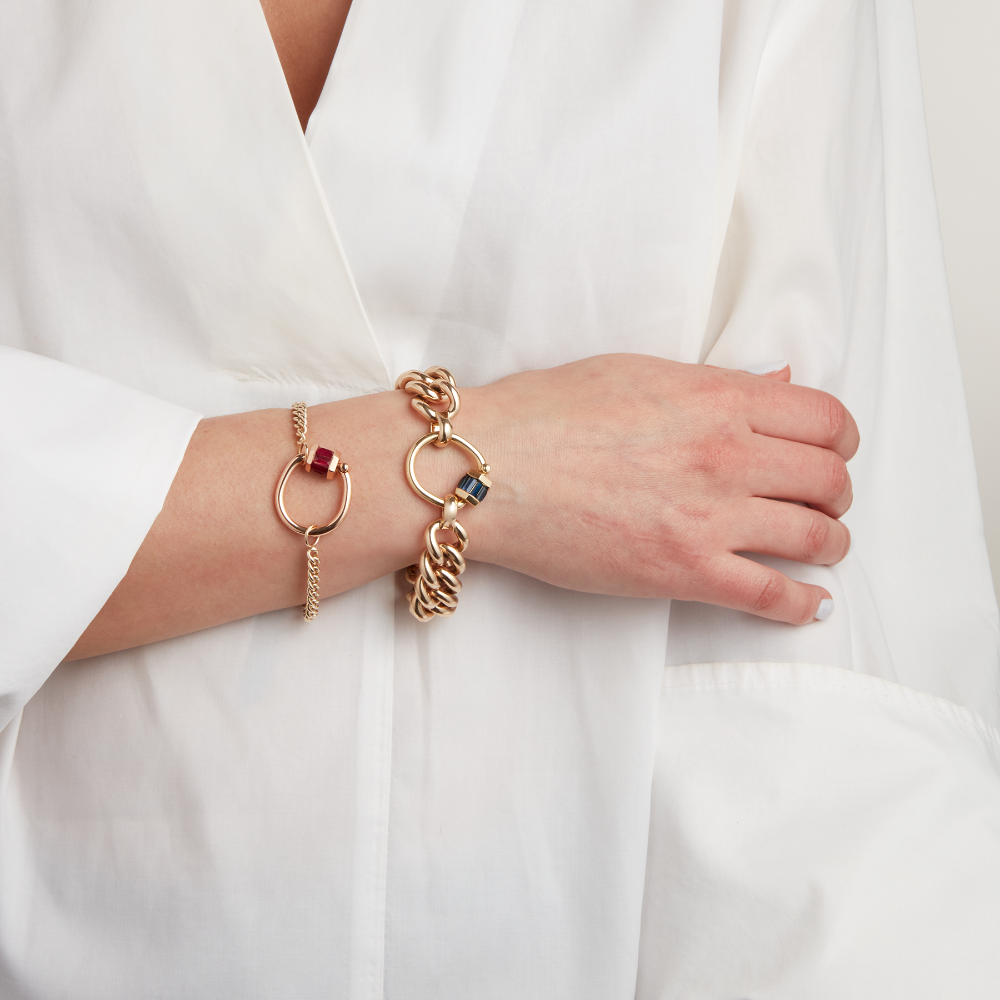 Mega Curb Chain in Gold Bracelet