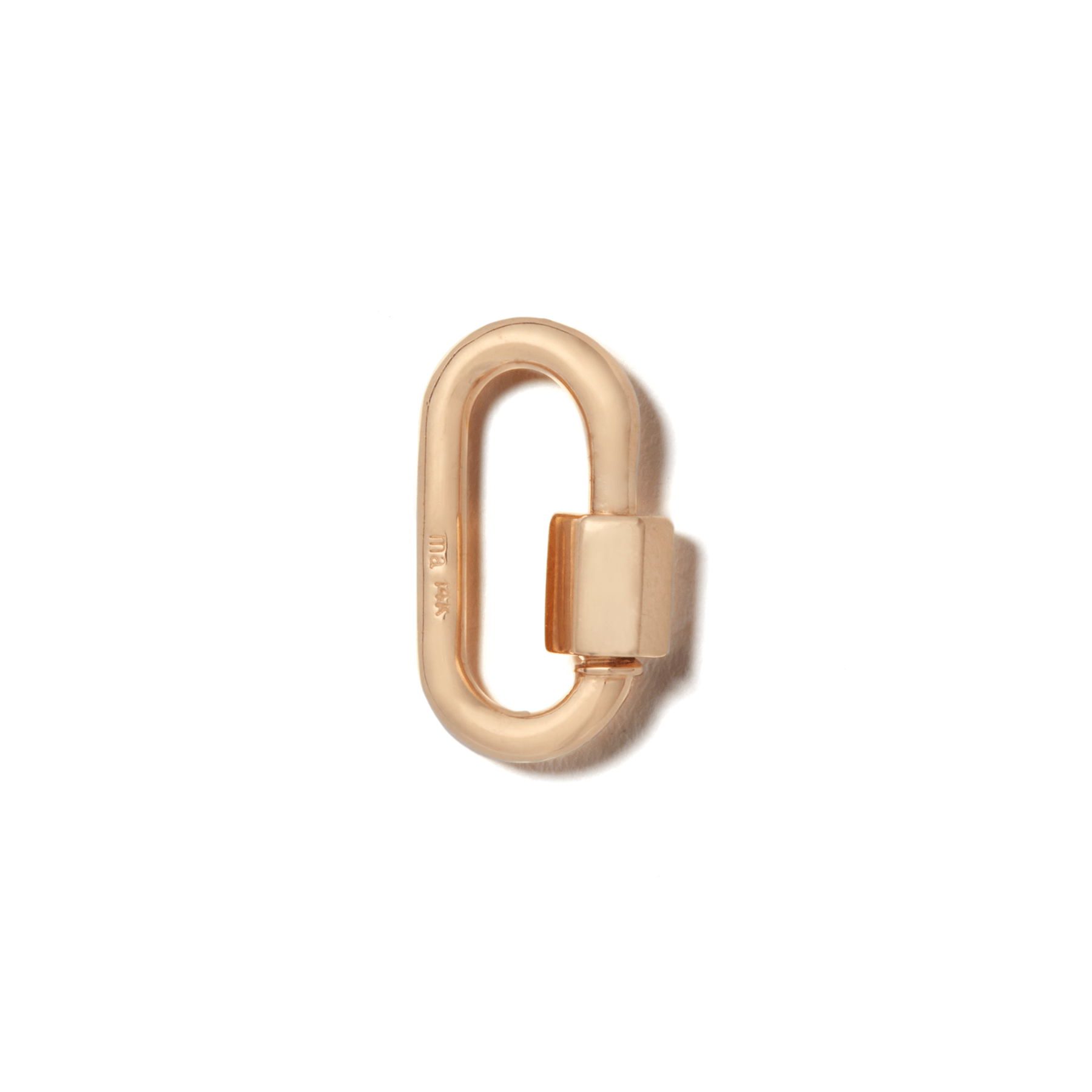 Rose gold small gold lock with closed clasp