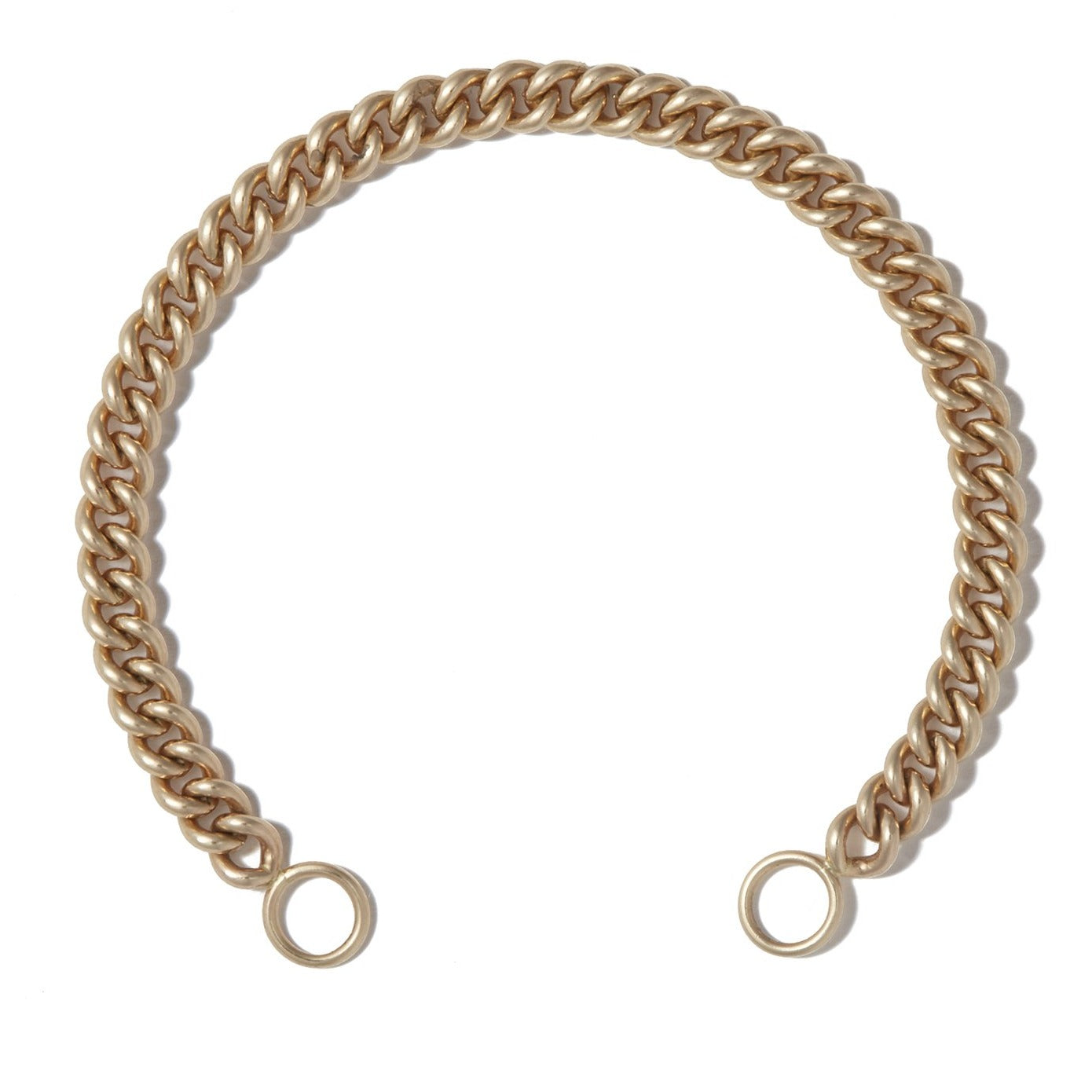 Heavy Curb Chain in Gold Bracelet