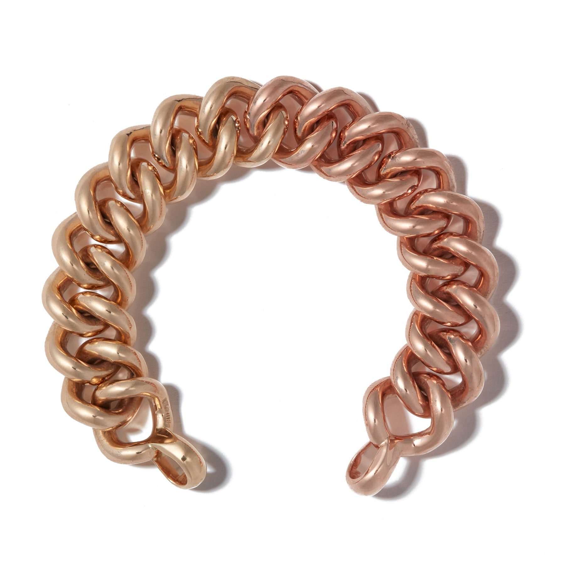 Mega Curb Chain in Gold Bracelet