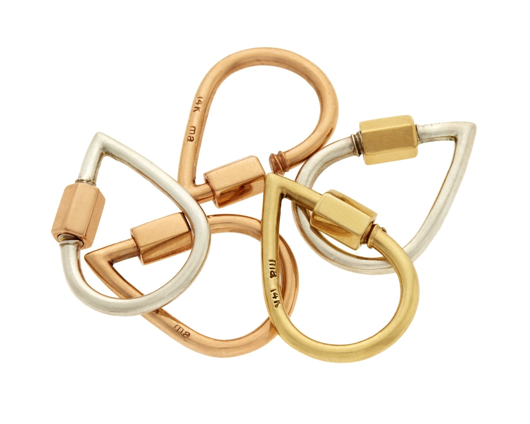 Small pile of gold and silver drop charms