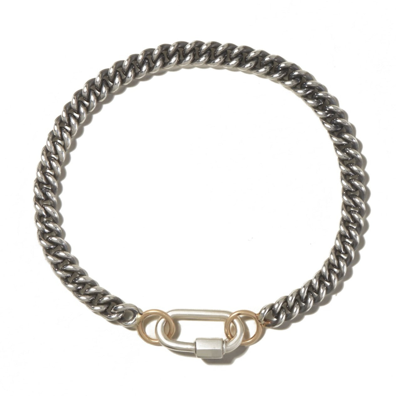 Silver Babylock on Silver Heavy Curb Chain Bracelet – Marla Aaron