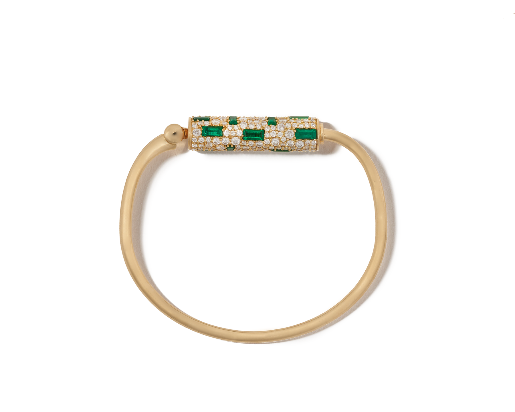 Stoned Trundle Lock Bracelet