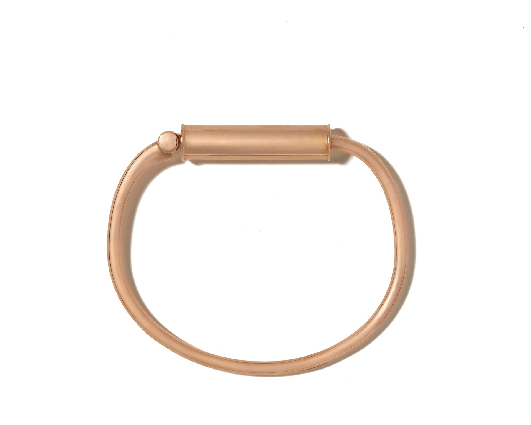 Rose gold spin bracelet with rose gold clasp