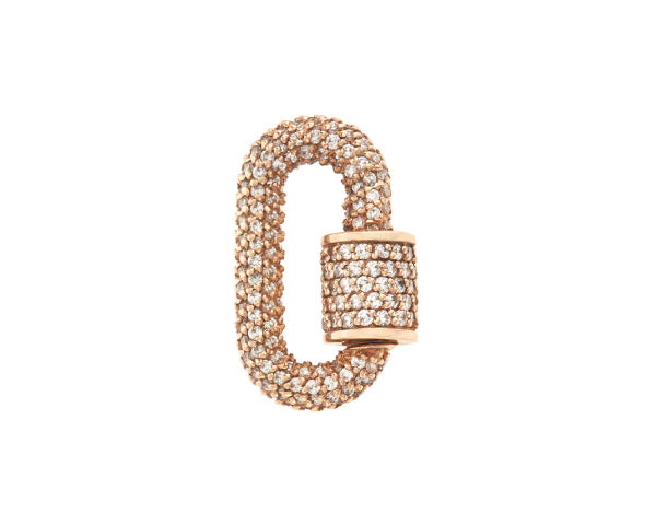 Gold diamond babylock with closed clasp