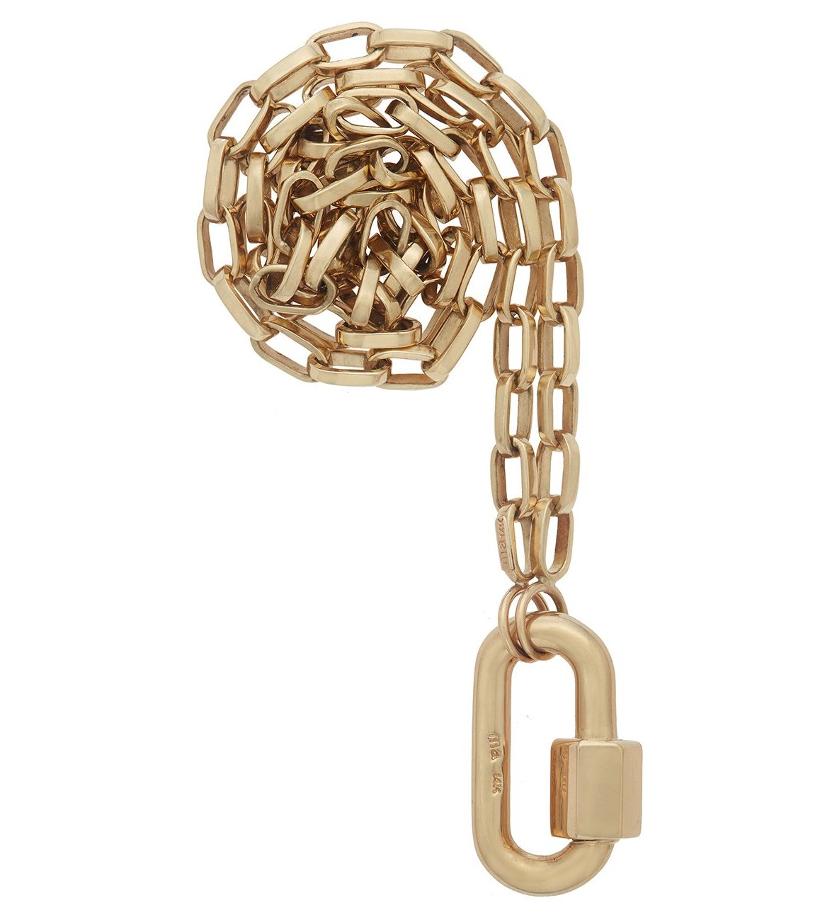 Louis Vuitton Authentic Lock with Solid Brass Chain Necklace