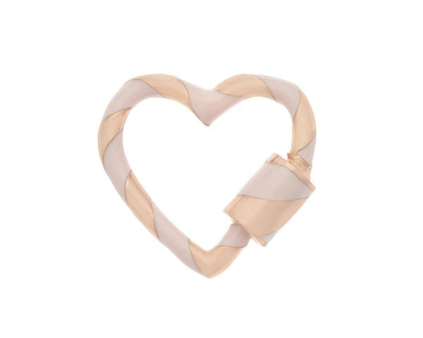 Heartlock with Blush Enamel