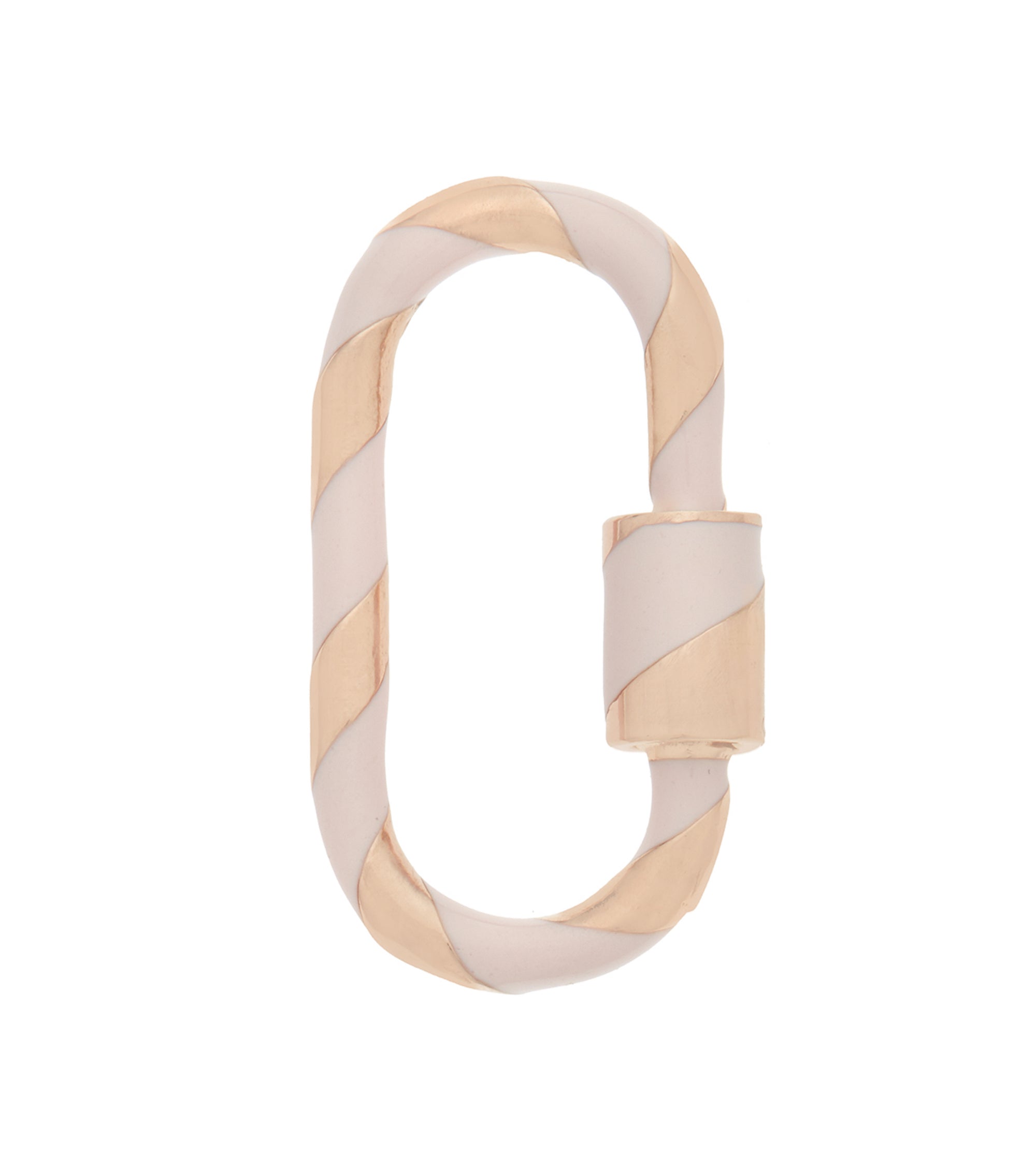 Medium Lock with Blush Enamel