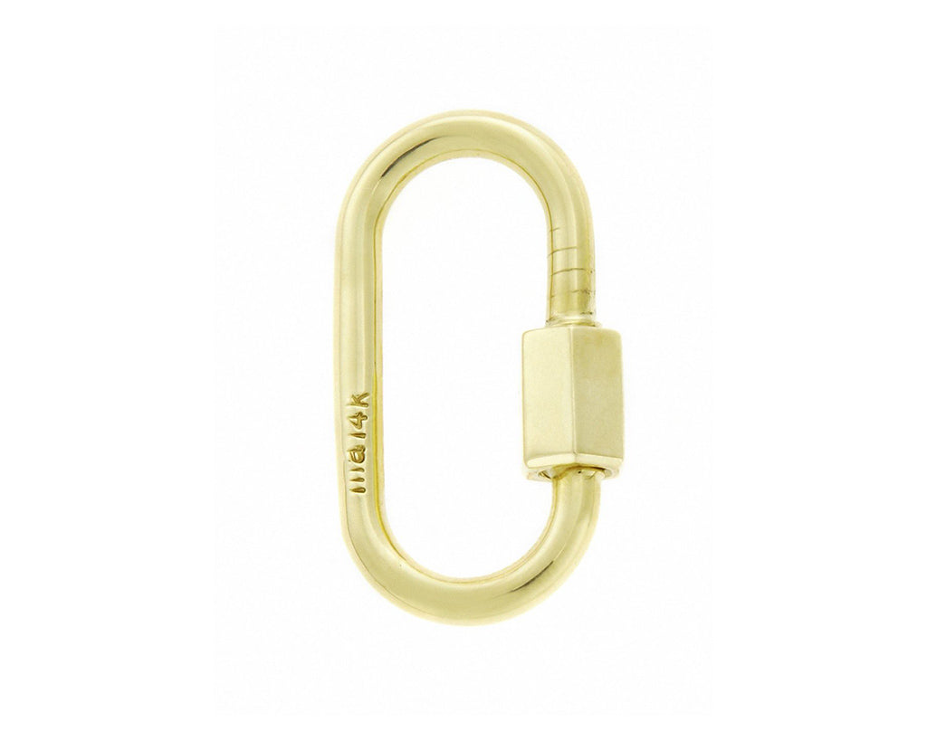 Green gold medium lock with closed clasp