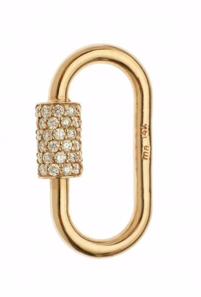 Pave Diamond Lock Pendant Necklace 14k Solid Gold Padlock 