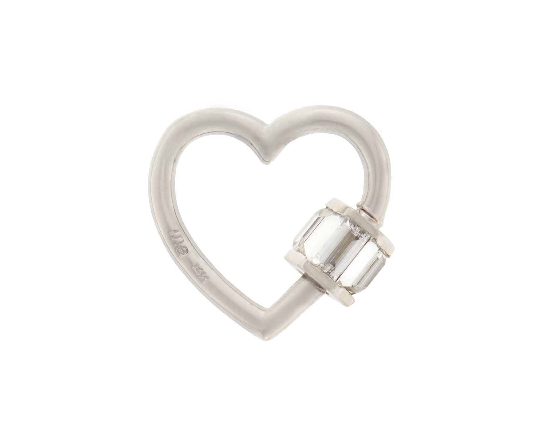Total Baguette Heartlock with Diamonds