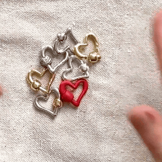 Freeform Heartlock in Sterling Silver