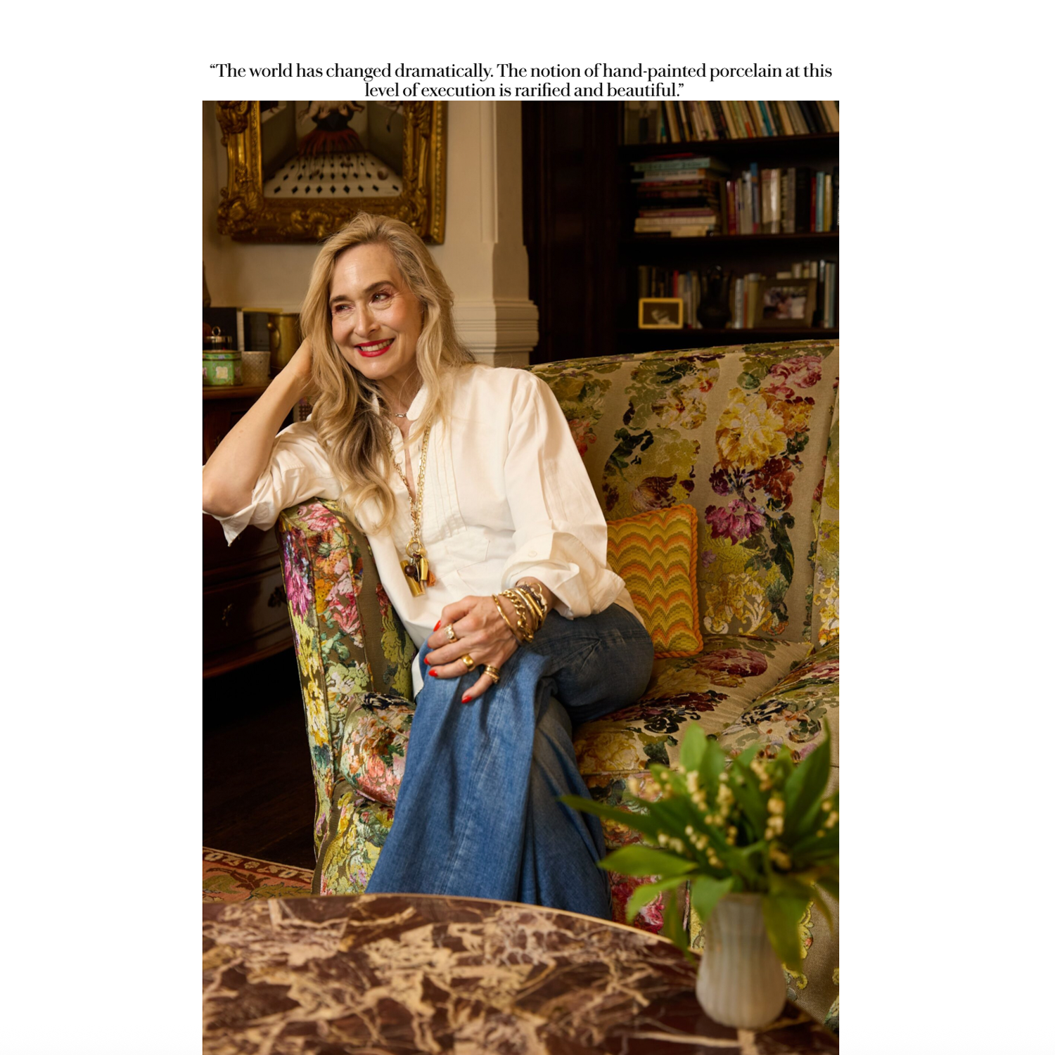 Jewelry Master Marla Aaron's New Collection Plays With Porcelain To Perfection