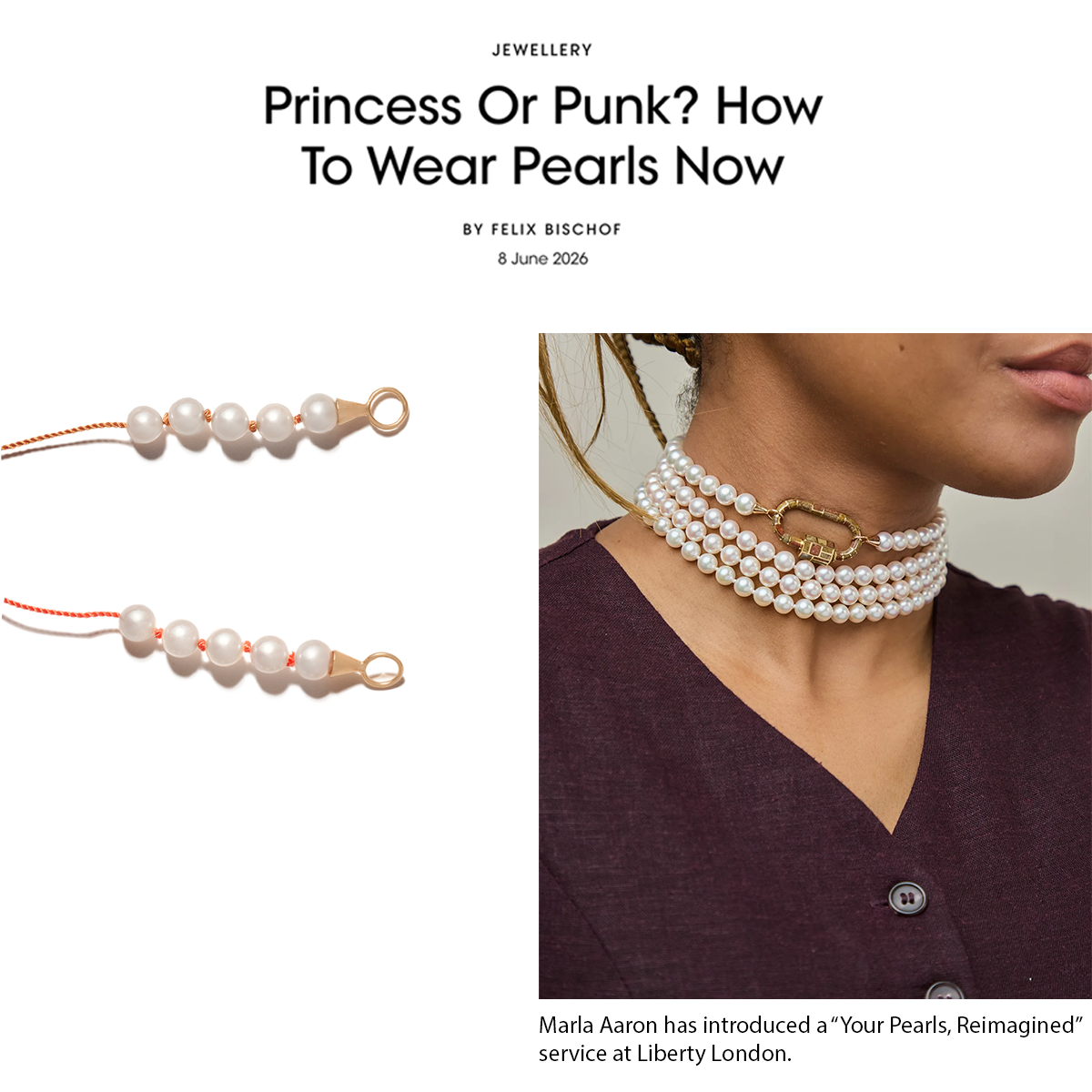 Princess Or Punk? How To Wear Pearls Now.