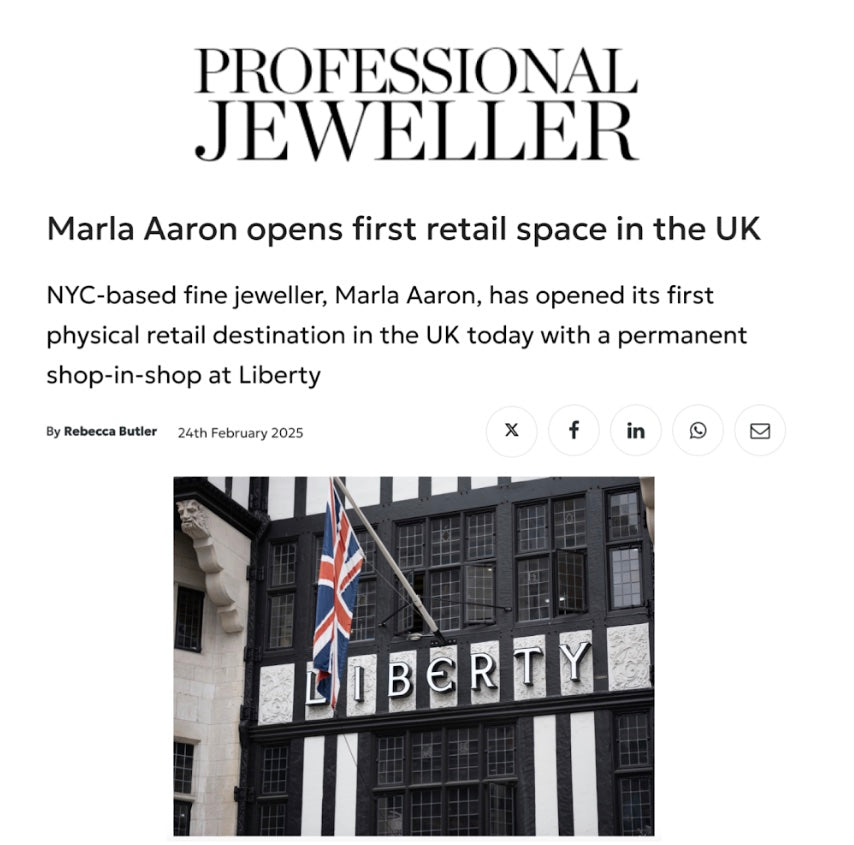 Marla Aaron opens first retail space in the UK