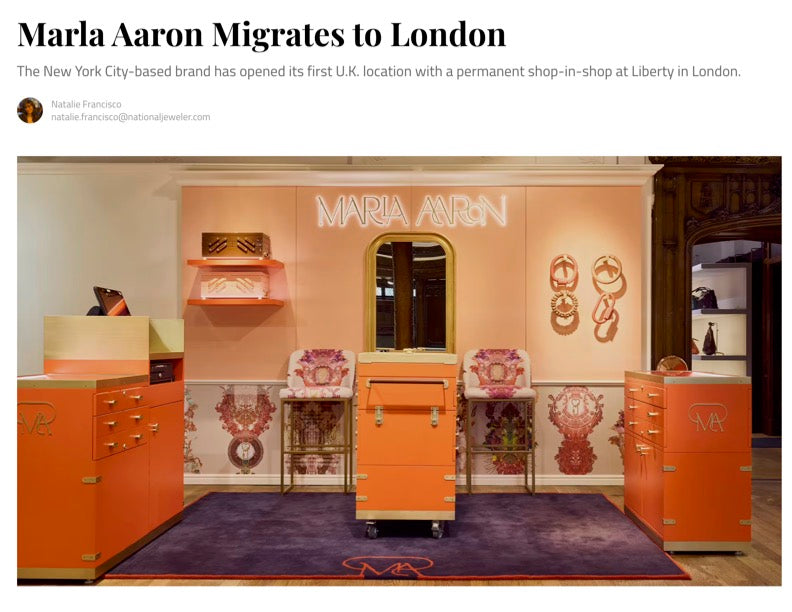 Marla Aaron Migrates to London