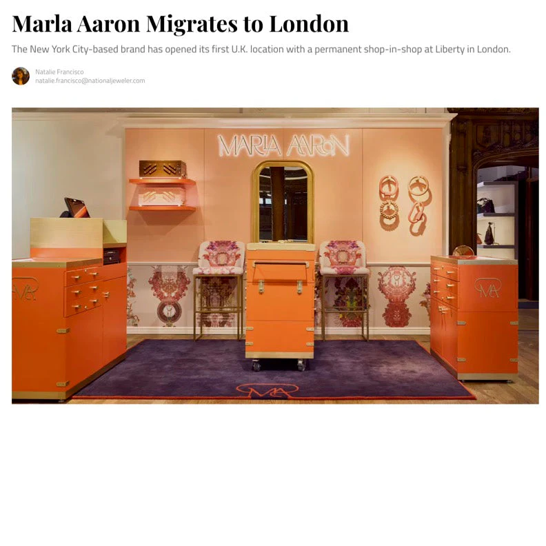 Marla Aaron Migrates to London