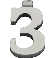 3 Number Icon