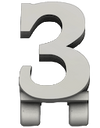 3 Number Icon