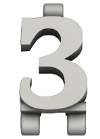 3 Number Icon