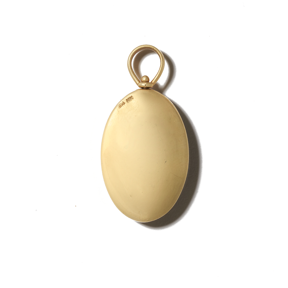 Large Oval Charm with Charoite