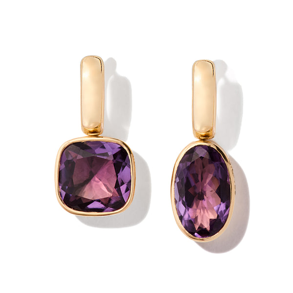 Amethyst Asymmetrical Earring Kit
