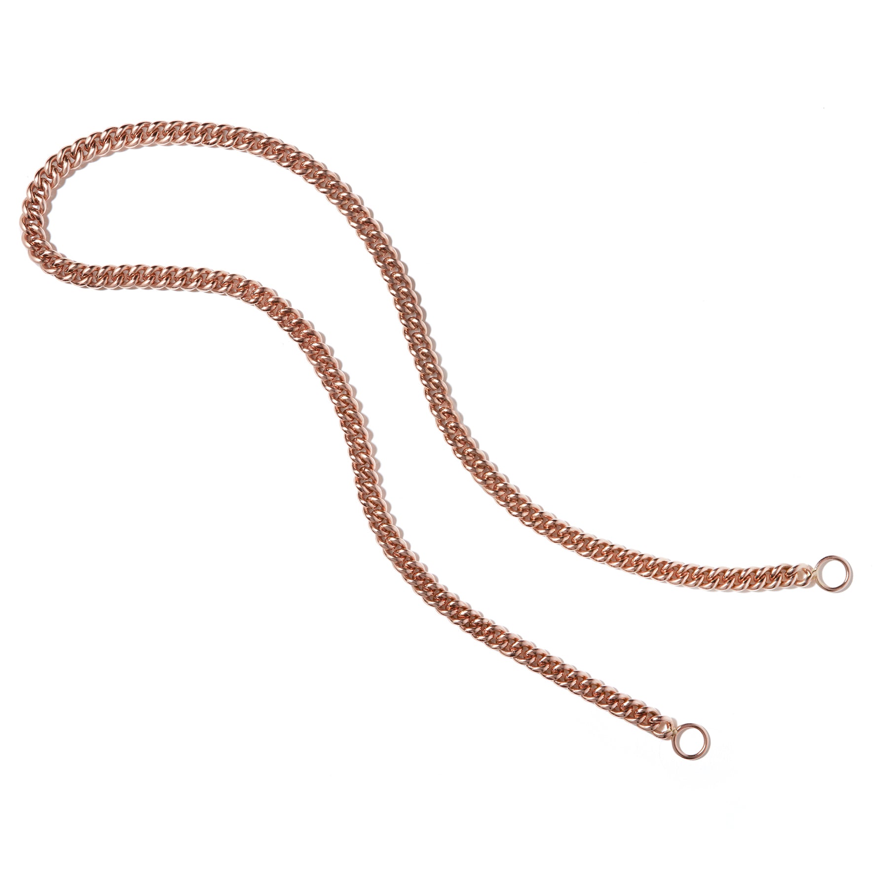 Heavy Curb Chain in Gold Necklace