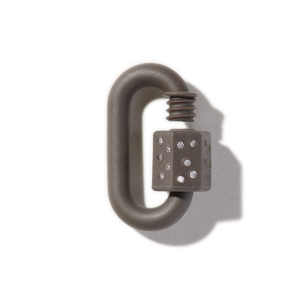 Rubber Chubby Medium Lock with Diamonds