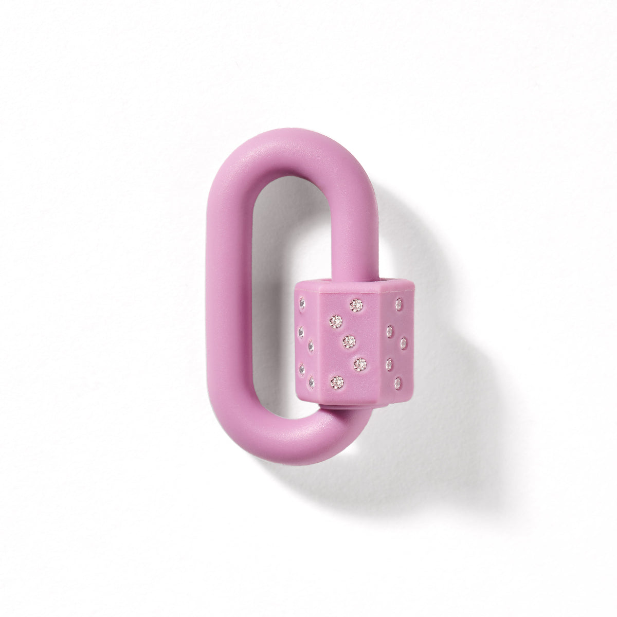 Rubber Chubby Medium Lock with Diamonds
