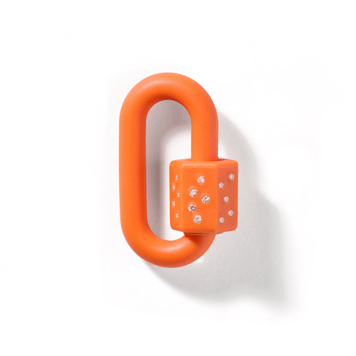 Rubber Chubby Medium Lock with Diamonds