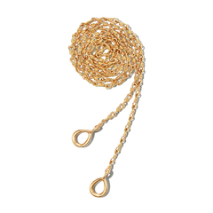 Small True Lover's Knot Handmade Necklace Chain in Gold