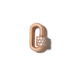 Rose gold stoned lock 