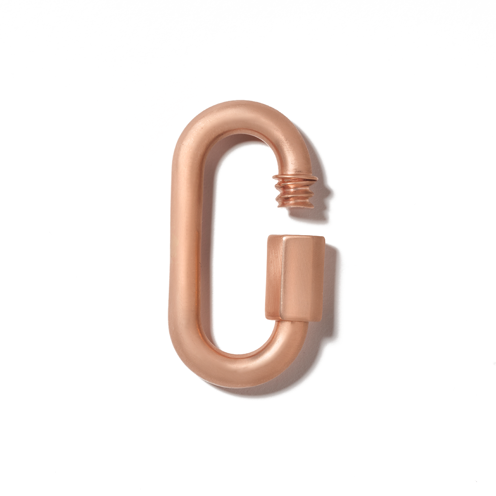 Rose gold mega lock with open clasp