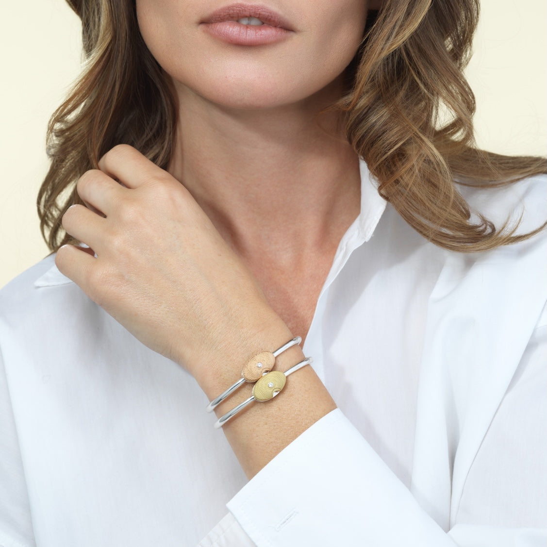 Oval Musgrave Bracelet in Mixed Metals – Marla Aaron