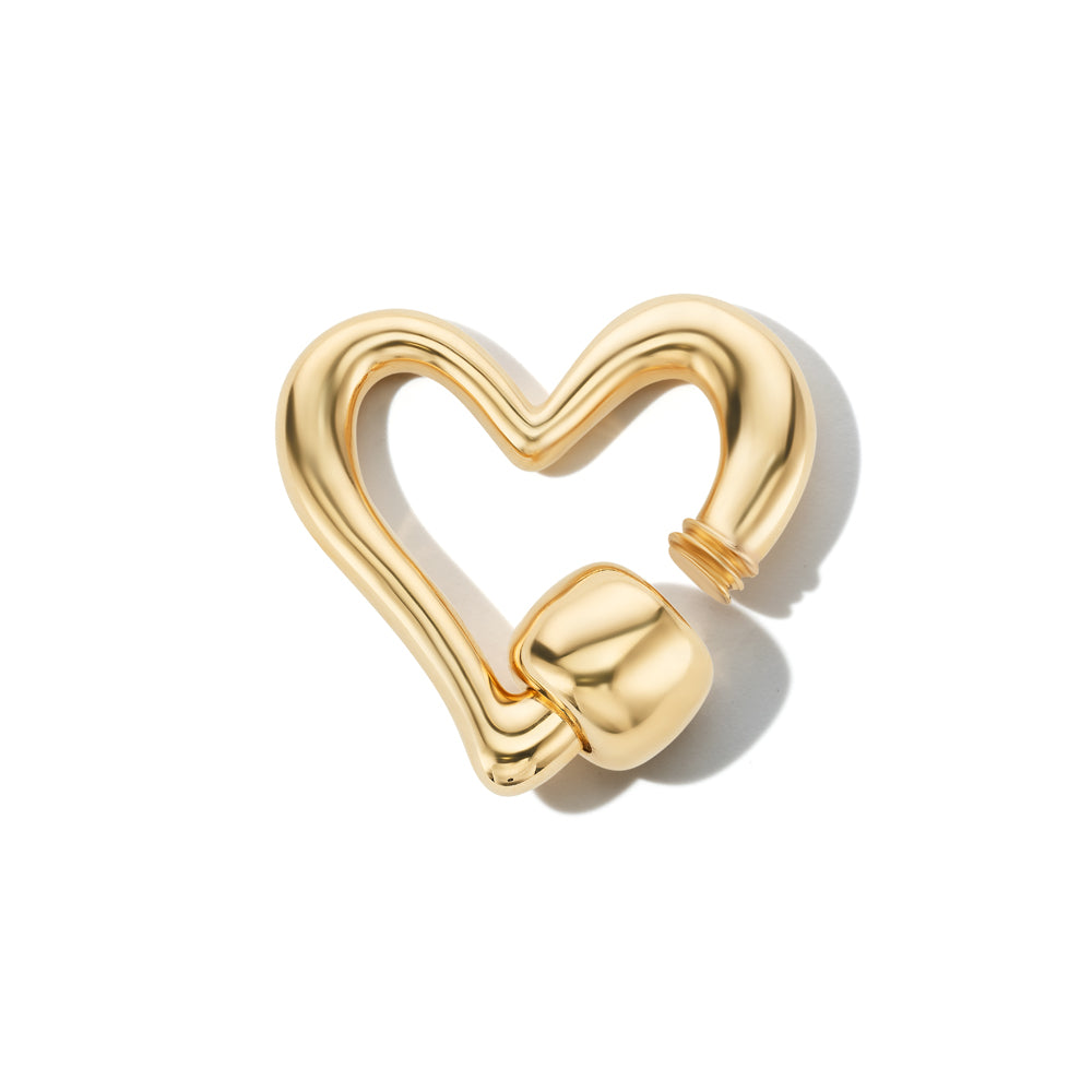 Freeform Heartlock in Gold