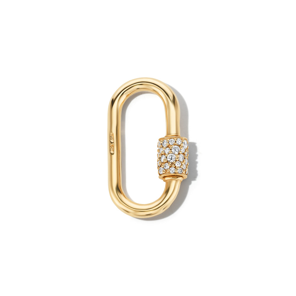 Stoned Medium Lock With Diamonds Marla Aaron