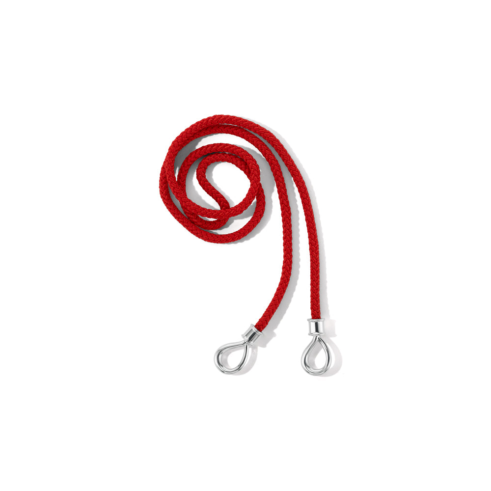 The String Project Necklace with Silver Loops
