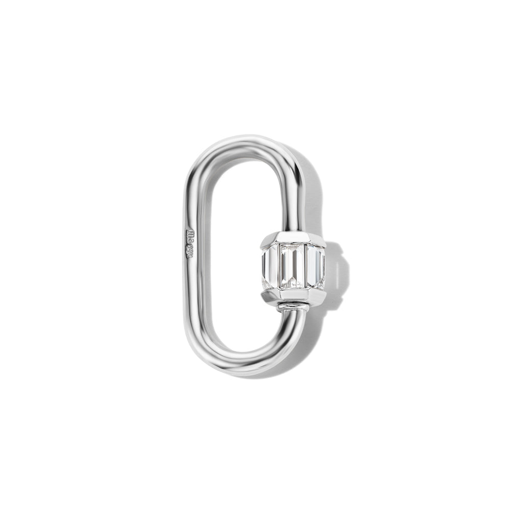 Total Medium Baguette Lock with Diamonds