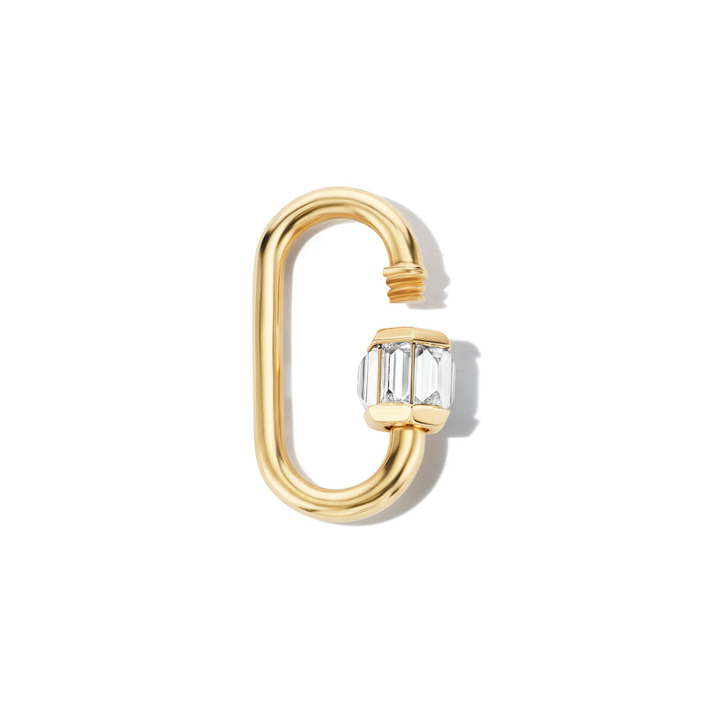 Total Medium Baguette Lock with Diamonds