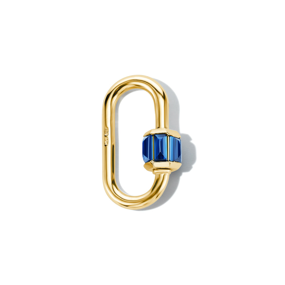Total Medium Baguette Lock with Blue Sapphire
