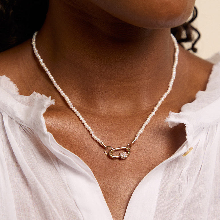 Tiny Pearl Strand Necklace | Marla Aaron