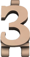 3 Number Icon