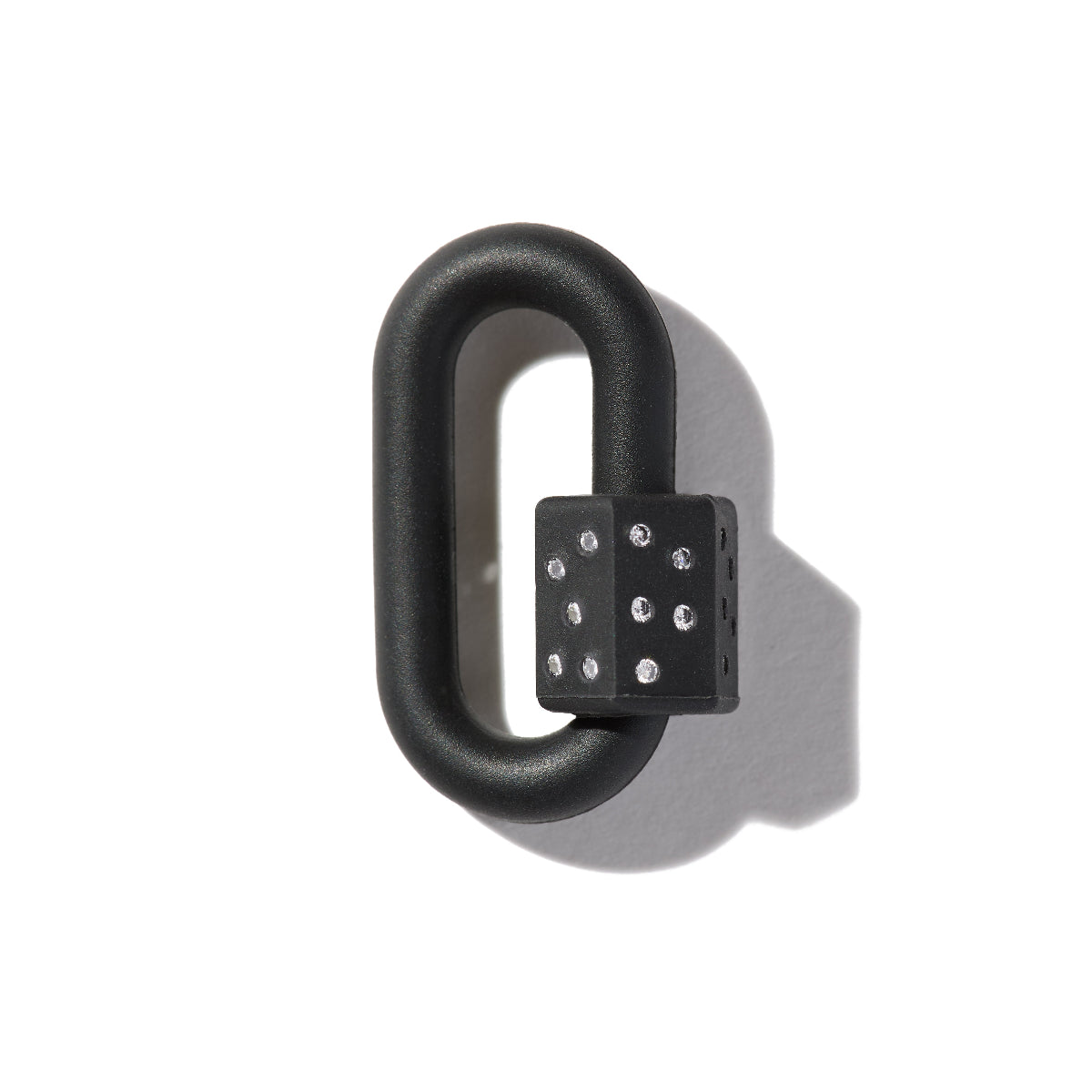 Rubber Chubby Medium Lock with Diamonds