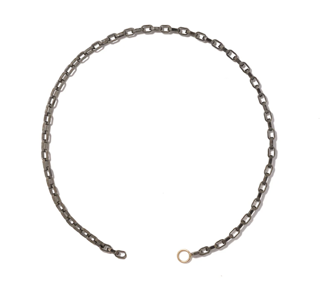 Biker Chain — Blackened Silver